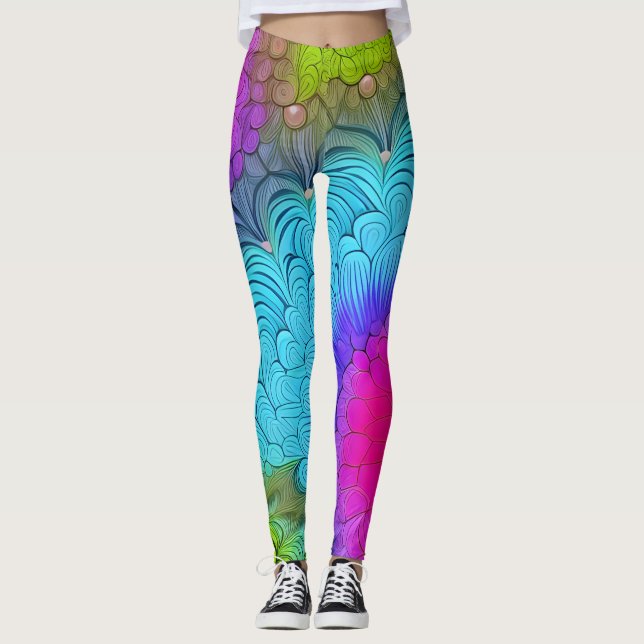Arte abstracto bello Leggings (Anverso)