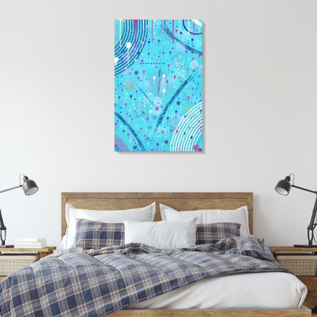 Arte abstracto: bengalas en el cielo (Insitu(Dormitorio))
