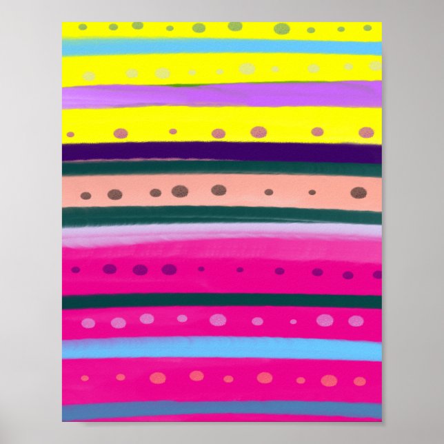 Arte abstracto bohemio colorido (Frente)