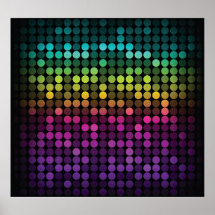 Arte abstracto brillante multicolor