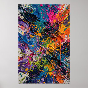 Arte abstracto Caos Color Splash