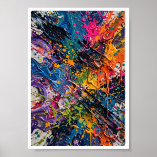Arte abstracto Caos Color Splash