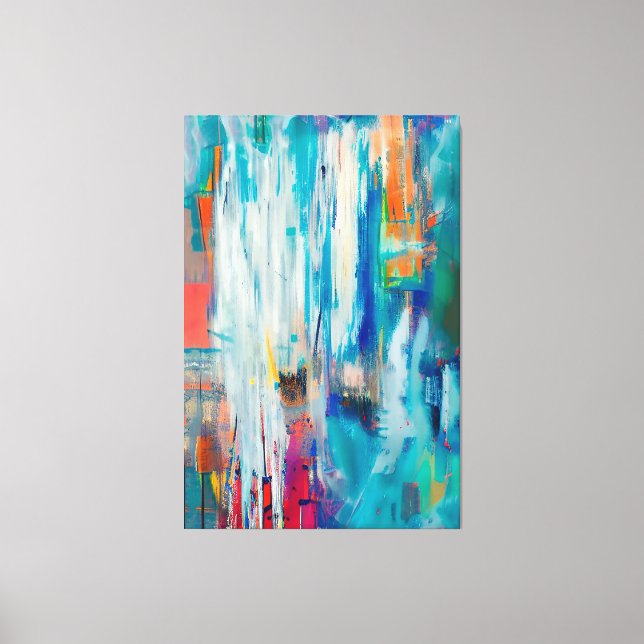 Arte abstracto colorido contemporáneo (Anverso)
