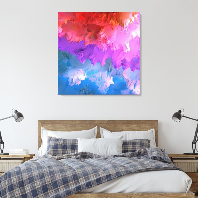 Arte abstracto colorido "Pastel Splatter" (Insitu(Dormitorio))