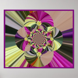 Arte abstracto colorido psicodélico