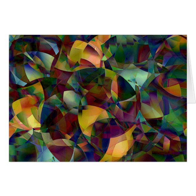 Arte abstracto colorido y caleidoscópico (Anverso (Horizontal))