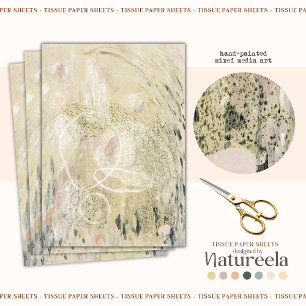 Arte abstracto contemporáneo beige Papel de tejido