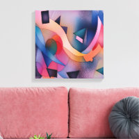 Arte abstracto contemporáneo "Bote En El Agua"