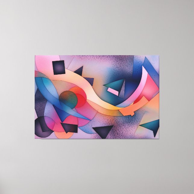 Arte abstracto contemporáneo "Bote En El Agua" (Anverso)