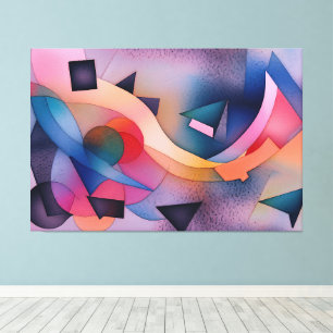 Arte abstracto contemporáneo "Bote En El Agua"