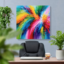 Arte abstracto contemporáneo colorido