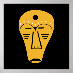 Arte abstracto contemporáneo moderno de la cara ab