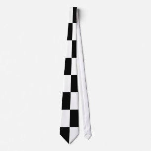 Arte Abstracto Corbata Negra Y Blanca