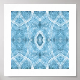 Arte abstracto de acuarela azul Push