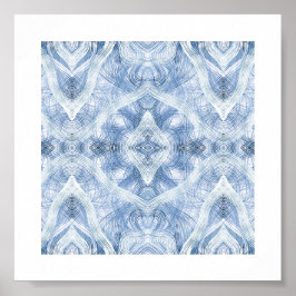 Arte abstracto de acuarela azul sombra