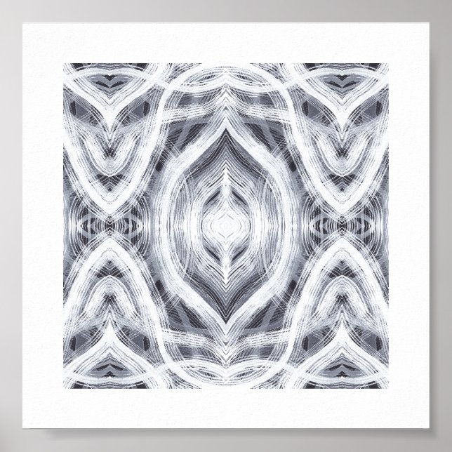 Arte abstracto de acuarela blanca Hope Light (Frente)