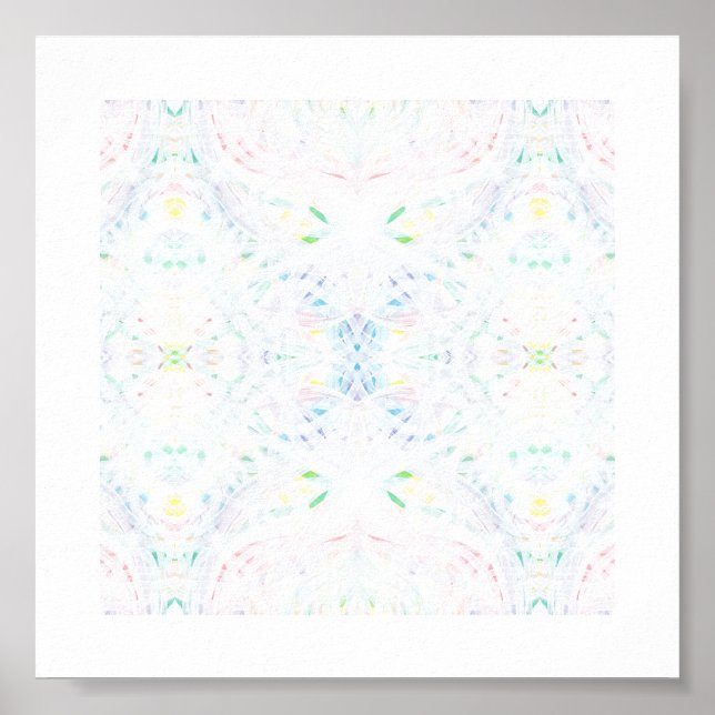 Arte abstracto de acuarela de arcoíris de luz de c (Frente)