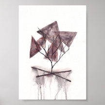 Arte abstracto de acuarela de la muerte