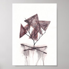 Arte abstracto de acuarela de la muerte
