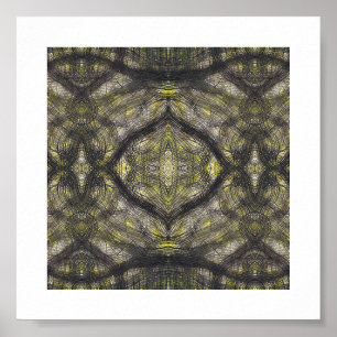 Arte abstracto de acuarela entre amarillo oscuro