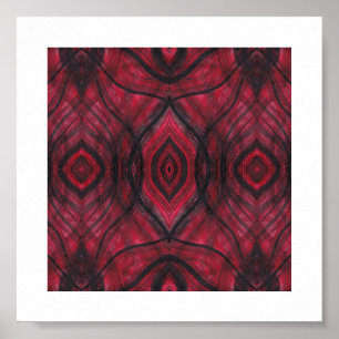 Arte abstracto de acuarela roja de vigilancia