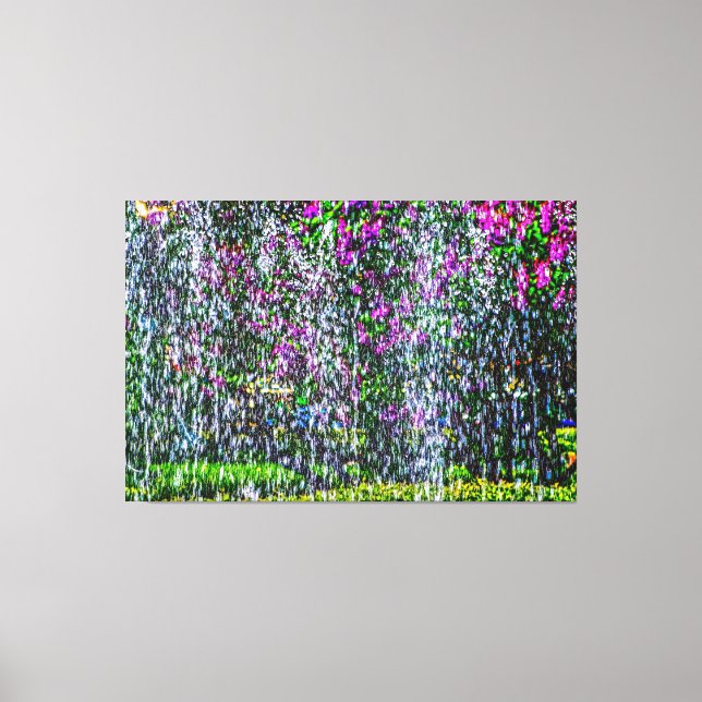 Arte abstracto de agua blanca morada Lilacs (Anverso)