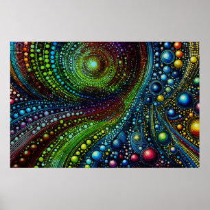 Arte abstracto de arcoíris en mosaico 1208