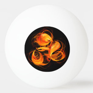 Arte abstracto de bola de fuego