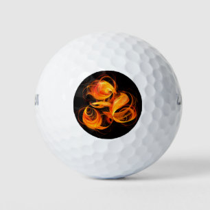Arte abstracto de bola de fuego