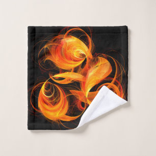 Arte abstracto de bola de fuego