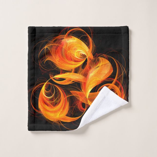 Arte abstracto de bola de fuego (Toallita)