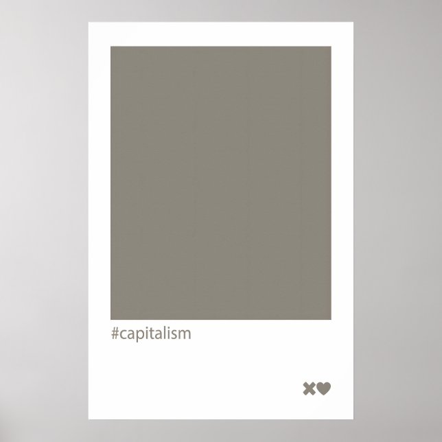 Arte abstracto de capitalismo Impresión Hogar libe (Frente)