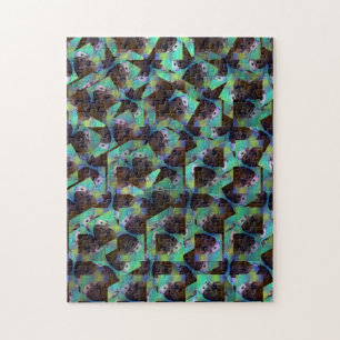 Arte abstracto de cerdo de Guinea, rompecabezas de