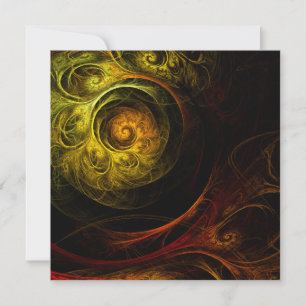 Arte abstracto de color rojo floral de Sunrise