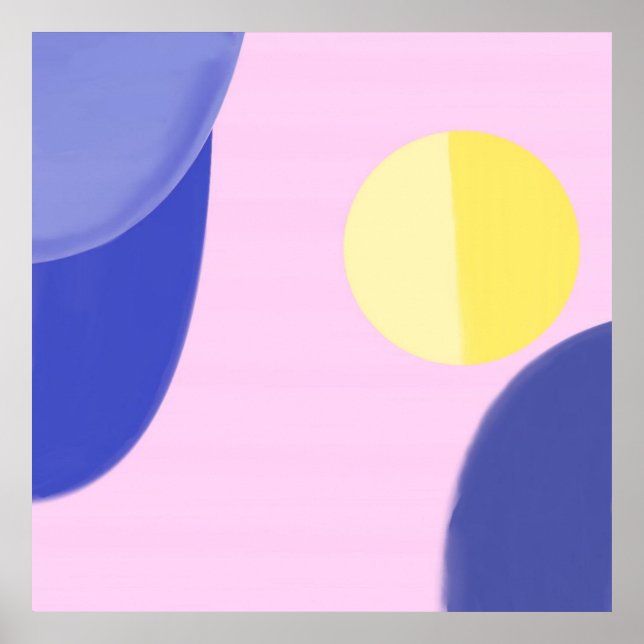 arte abstracto de colores acrílicos modernos (Frente)