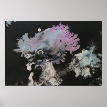 Arte abstracto de cristales de pintura congelados