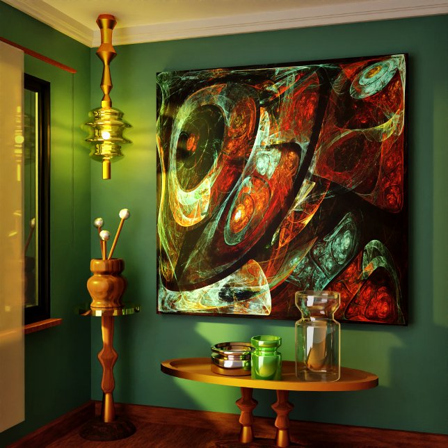 Arte abstracto de división de tiempo (Time Split Abstract Art Canvas Print)