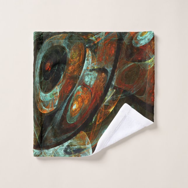 Arte abstracto de división de tiempo (Toallita)