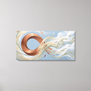 Arte abstracto de economía circular Negocio sosten