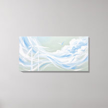 Arte abstracto de energía eólica | Arte de cinta c