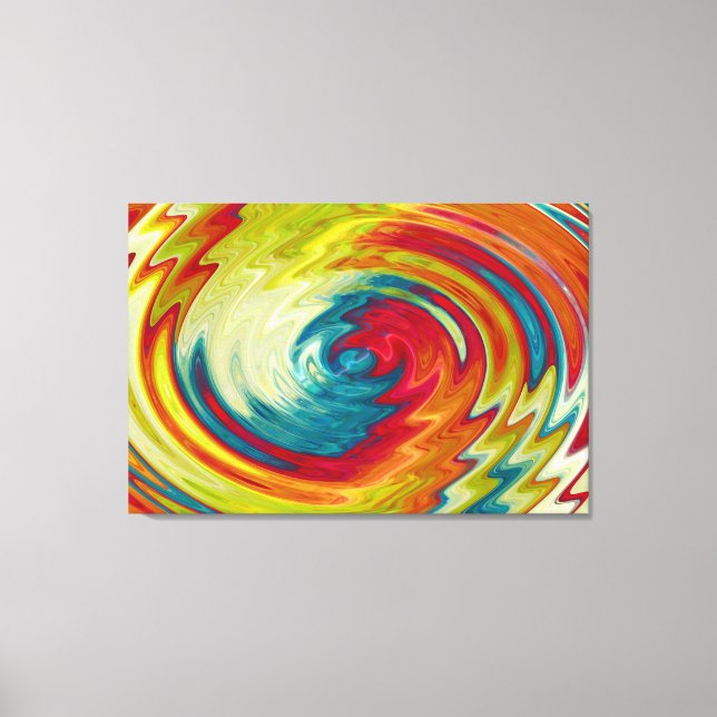 Arte abstracto de espiral colorida (Anverso)