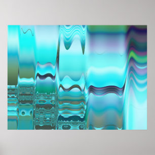 Arte abstracto de esquí