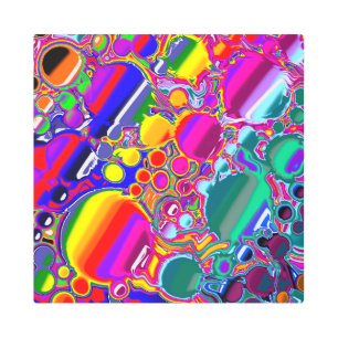 Arte abstracto de explosión en arco iris