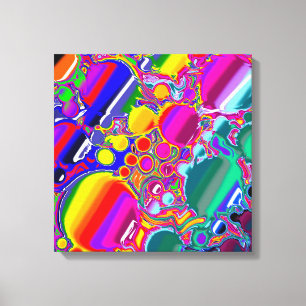 Arte abstracto de explosión en arco iris