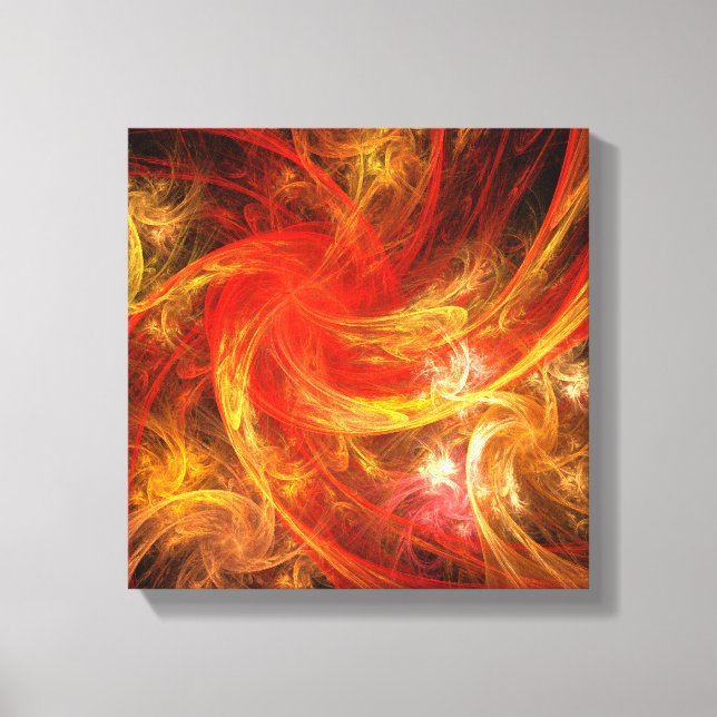 Arte abstracto de Firestorm Blanco y negro (Anverso)