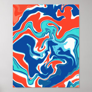 Arte abstracto de fluidos vibrantes