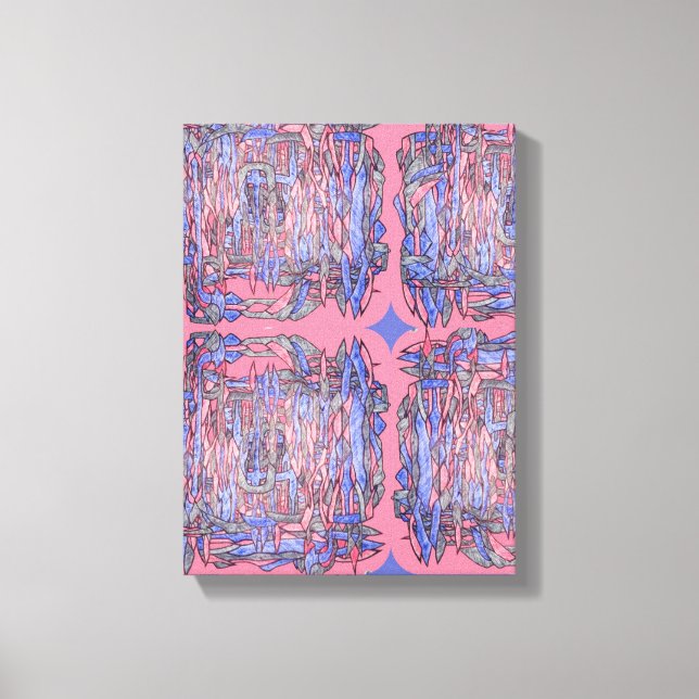 Arte abstracto de geometría oceánica para pared (Anverso)