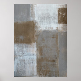 Arte abstracto de gris y beige