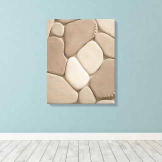 Arte abstracto de guijarro neutro orgánico