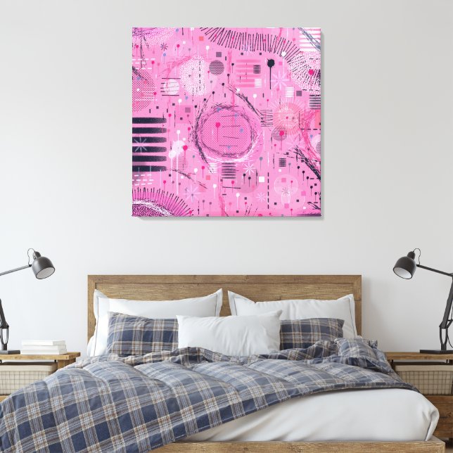 Arte abstracto de helado con fresa (Insitu(Dormitorio))